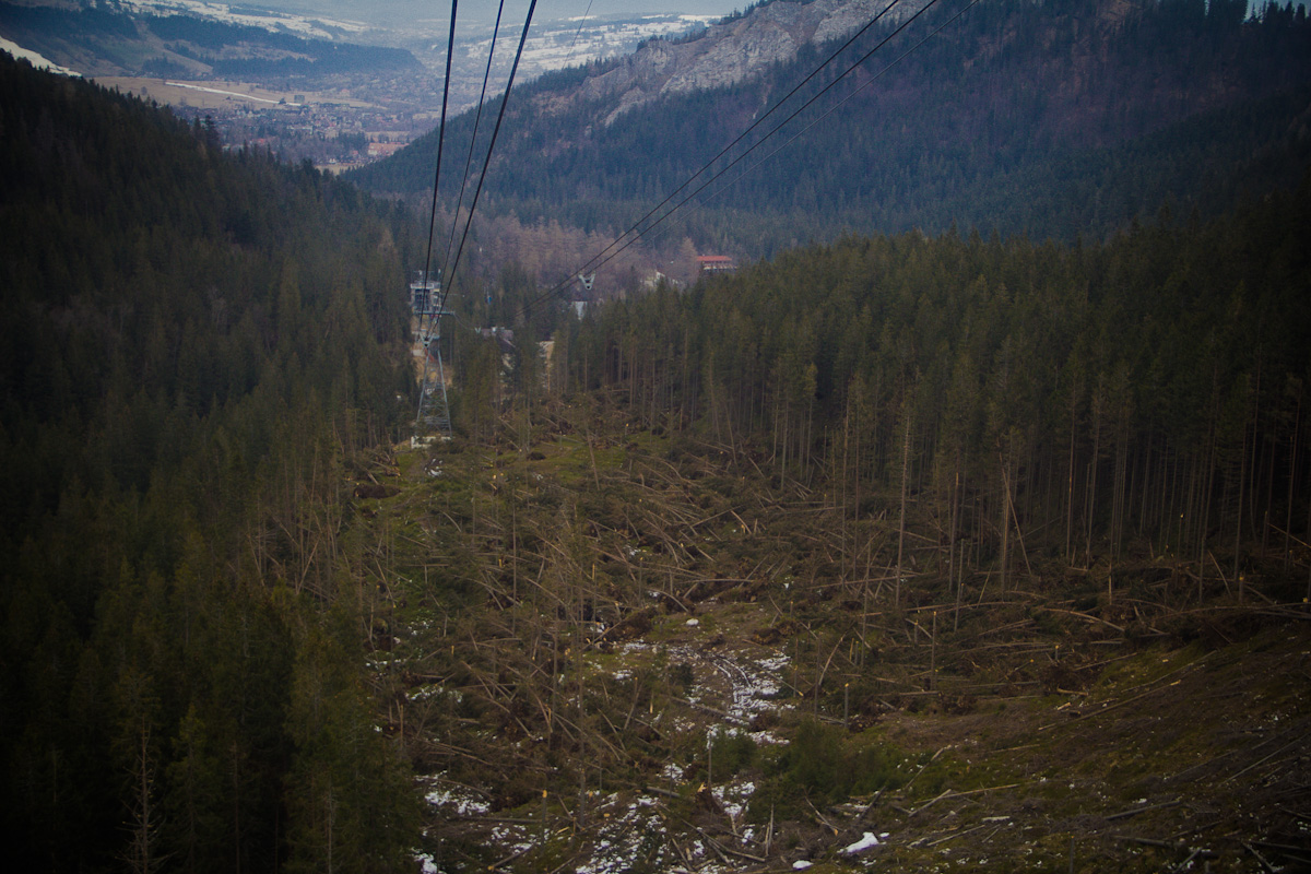 Połamane zapałki czyli efekt bożonarodzeniowej wichury w Tatrach